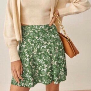 NWT Reformation Flounce Skirt